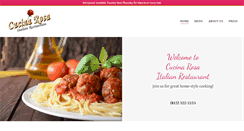 Desktop Screenshot of cucinarosaitalianrestaurant.com